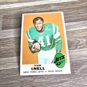 Topps Football Card 1969 Matt Snell Jets No 193